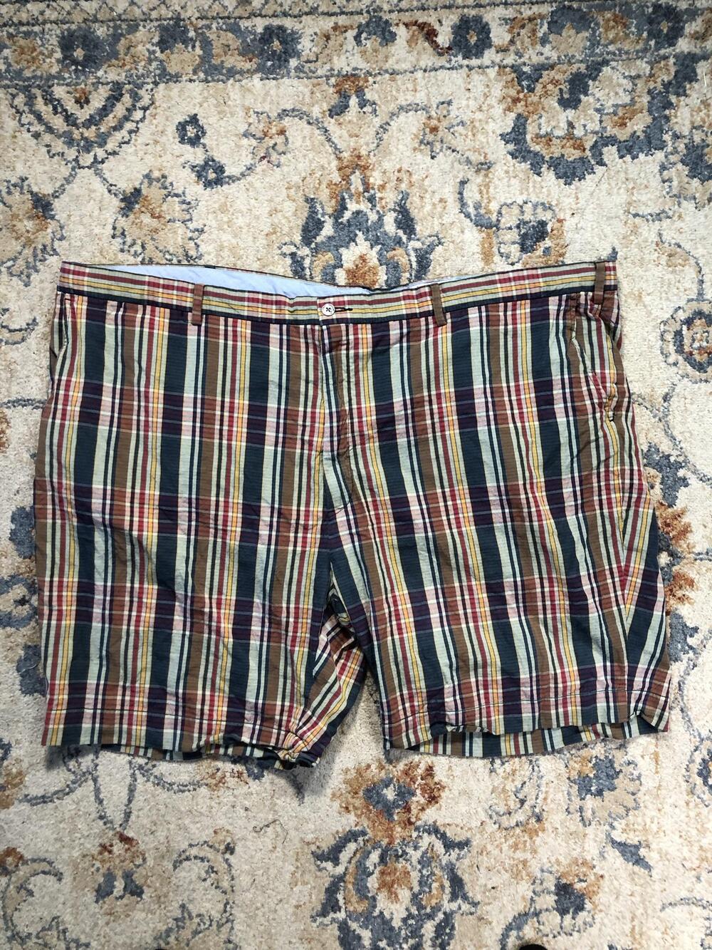 Polo Ralph Lauren Shorts Mens 54 Multicolor Plaid India Madras Chino Casual
